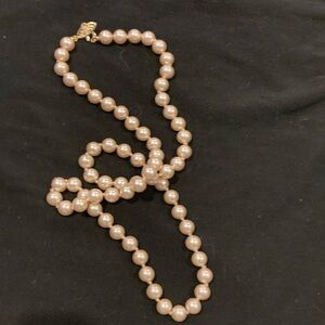 Fake pearl necklace